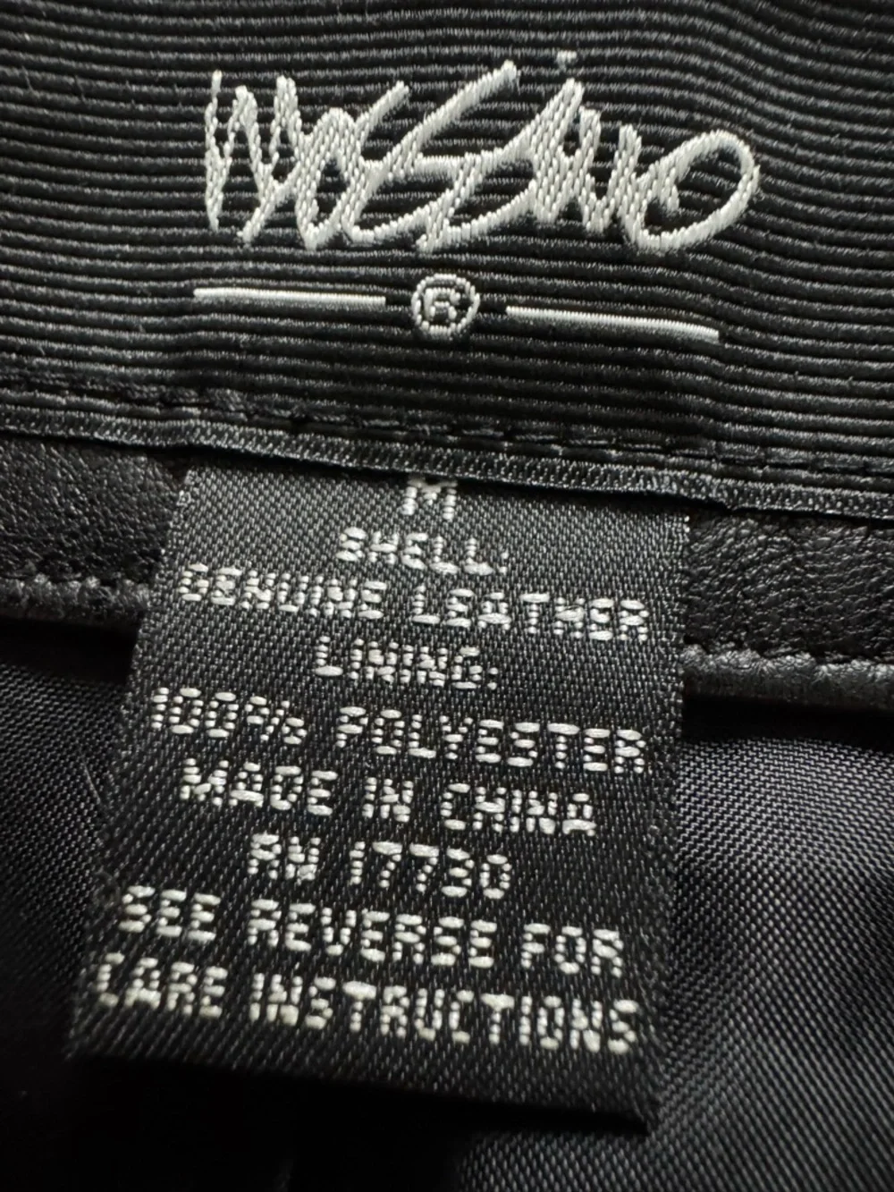 Mossimo Supply Co. Black Leather Biker Jacket with silver zippers - Picture 2 of 7